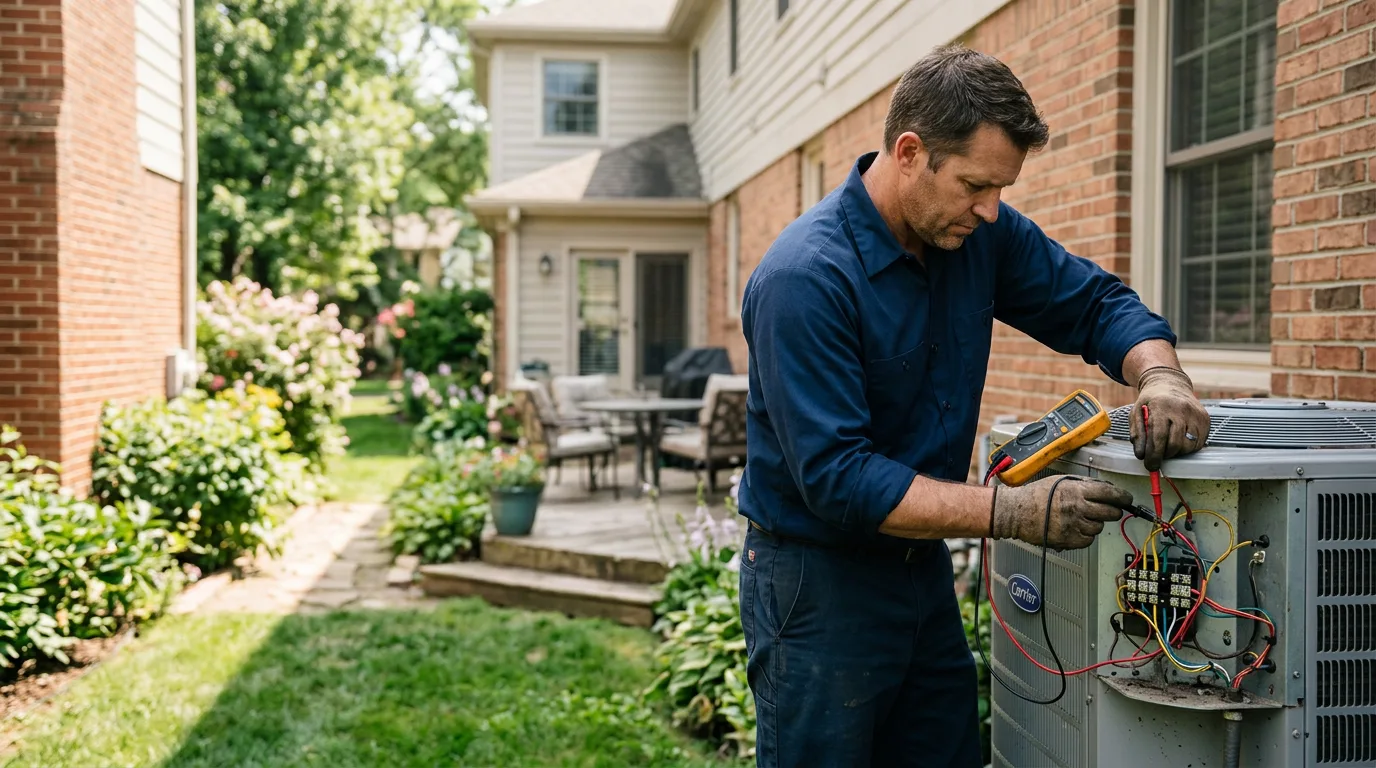 HVAC technician working near West Point, CA